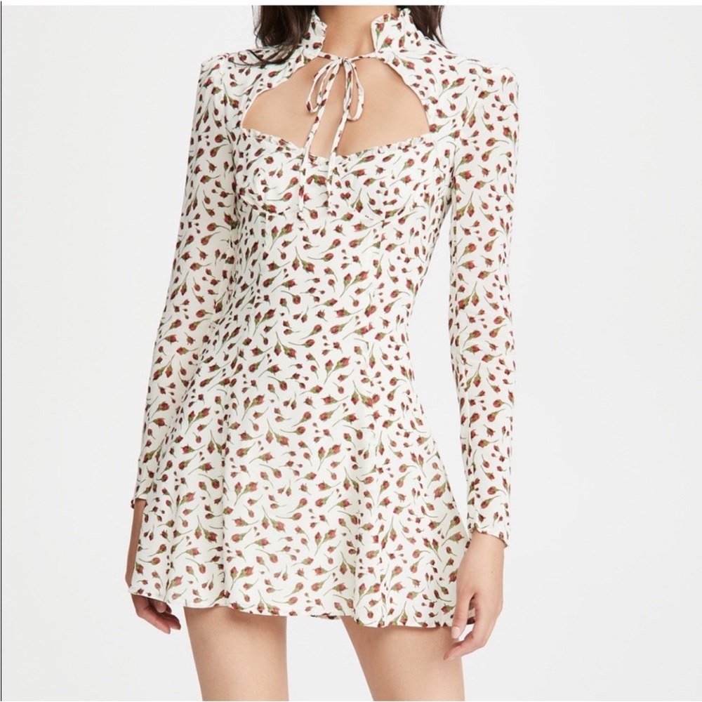 Floral Print Long Sleeve Dress